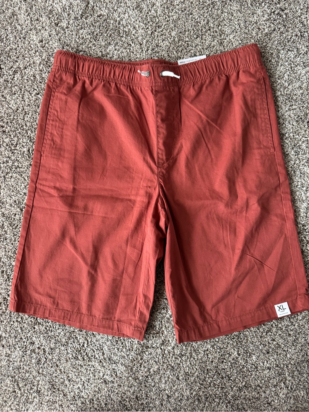 Sonoma Boys Rust Orange Drawstring Hybrid Shorts